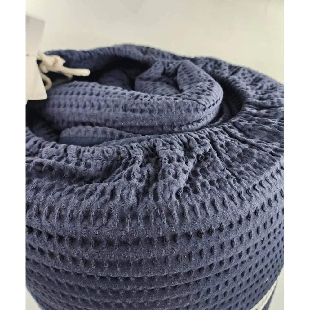 Levtex Home Cloud Cuddly Waffle Textured 3-Pc. Comforter Set Full/Queen Navy